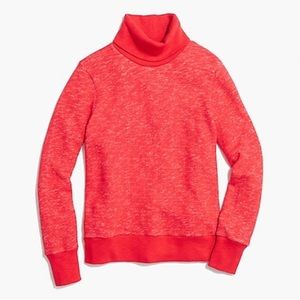 J. Crew relaxed heather red turtleneck